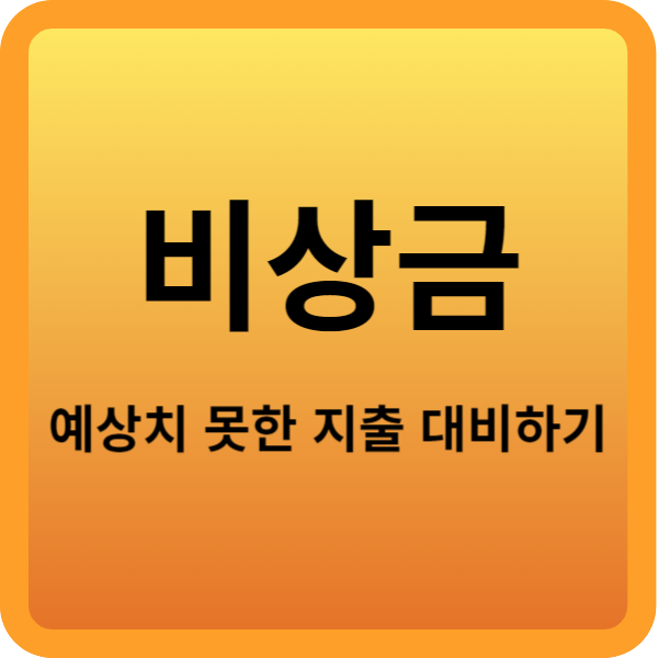 비상금-예상치-못한 지출-대비